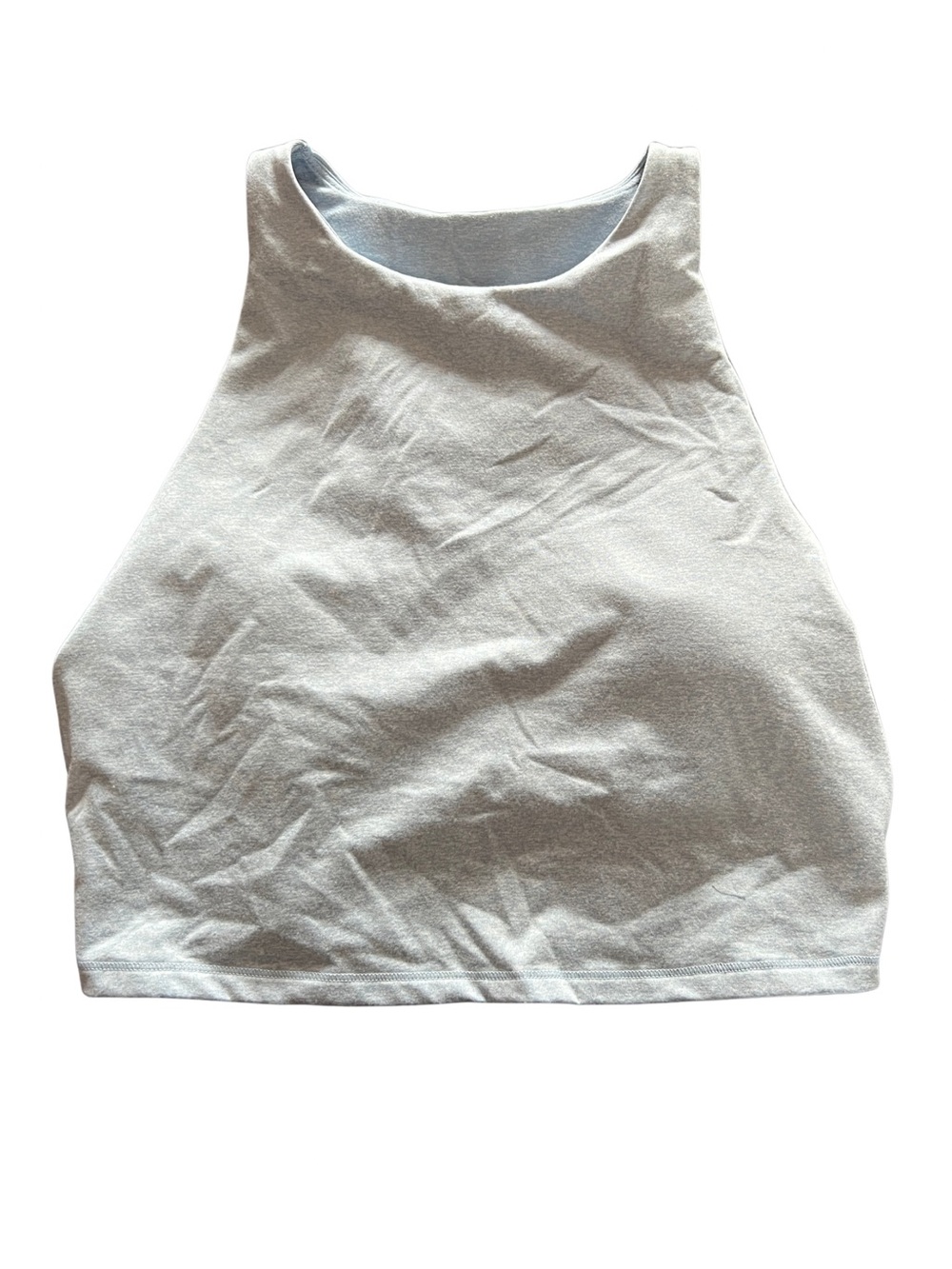 Cropped High Neck Tank Top in Light blue old navy